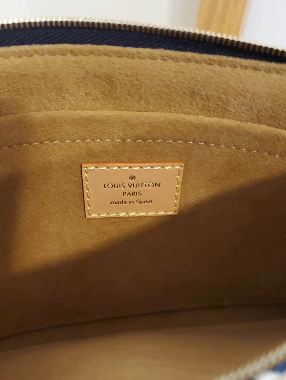 New Louis Vuitton Since 1854 Denim Jacquard Monogram Pochette Wristlet